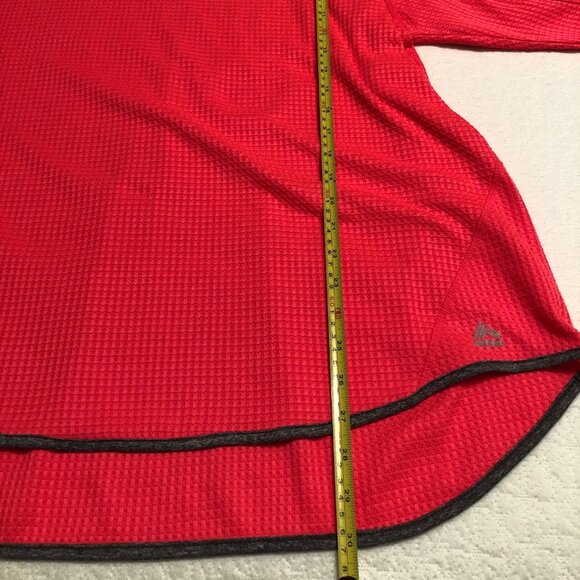 RBX Women’s Textured 1/4 Zip Pullover Sweater, Color,  Bright Coral, Sz 3X - Picture 6 of 9